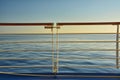 Sea view from cruise ship open deck Royalty Free Stock Photo