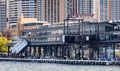 Sea view of Cruise Ship Passenger terminal in Sydney Harbour, Sydney, Australia