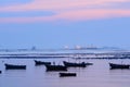 Sea view in the evening. The Last of the Day at Bangsaen Beach,