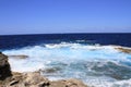 Sea view of the frothy water Royalty Free Stock Photo