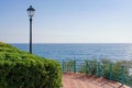 Sea view from Genoa Nervi promenade