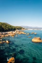 Sea view from Igari Anchor Observatory in Pohang, Korea Royalty Free Stock Photo