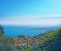 Sea view Letojanni Sicilia Italy Royalty Free Stock Photo