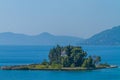 Sea view. Mountain view. Beautiful Paleokastritsa and ionian sea