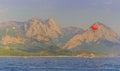 Sea view with mountains