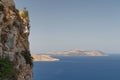 Sea view near the ruins of Kritinia medieval castle