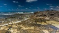 Sea view. Panorama of sea and sky. Sea idyll. Royalty Free Stock Photo