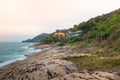 Sea view point Lad Koh and big stone beach, Koh Samui, Thailand Royalty Free Stock Photo