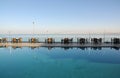 Sea view at the pool of a hotel on Lake Van