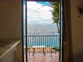 The sea view at Positano, Italy along the Amalfi Coast Royalty Free Stock Photo