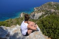 Sea view on the Rhodes Island, Greece, Europe