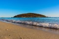 Sea View Seller on the beach Royalty Free Stock Photo