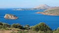 Sea view from Temple of Poseidon at Cape Sounion Royalty Free Stock Photo