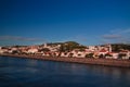 Sea view to Horta marina and city, Faial island, Azores, Portugal Royalty Free Stock Photo