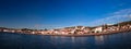 Sea view to Horta marina and city, Faial island, Azores, Portugal Royalty Free Stock Photo