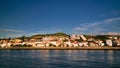 Sea view to Horta marina and city, Faial island, Azores, Portugal Royalty Free Stock Photo