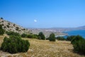 Sea view from the top of Cape Alchak in Crimea