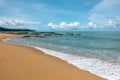 Sea view from tropical beach with sunny sky.Summer paradise beach of khao lak , Thailand Royalty Free Stock Photo