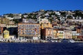 Sea view at Villefranche Sur Meer harbour at french riviera