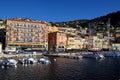 Sea view at Villefranche Sur Meer harbour at french riviera