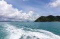 Sea view in yacht cruise Phuket, Thailand Royalty Free Stock Photo