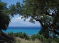Sea view on Zakynthos, Greece Royalty Free Stock Photo