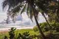 Sea views from the jungle in the tropical part of Africa Royalty Free Stock Photo