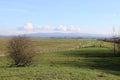 Sea wall Pilling, Lancashire sunny spring day Royalty Free Stock Photo