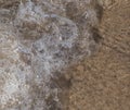 Sea water closeup sand and wave background