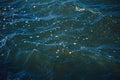 sea water with foam Royalty Free Stock Photo