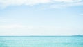 Sea Water Ocean with Blue Horizon Background, Texture Surface Wave calm Still View Summer Tropical Landscape, Clean Deep Island Royalty Free Stock Photo