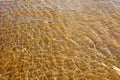 Sea Water and Sand Structure Golden fine sand