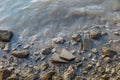 Sea water scour rock