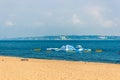 Sea water slide at the beach, Oeiras Portugal