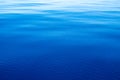 Sea water surface calm with small ripples. Still ocean, deep blue color background Royalty Free Stock Photo