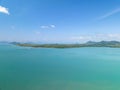 Sea water surface ocean background, Bird\'s eye view ocean in sunny day Royalty Free Stock Photo