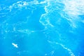 Sea water surface. Seagull flying, top view Royalty Free Stock Photo