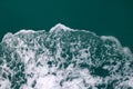 Sea water surface ,wave and bubbles in the ocean Royalty Free Stock Photo