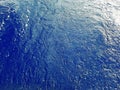 Sea water texture. Waves of sea water on the surface of the Aegean Sea Royalty Free Stock Photo