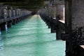 Sea Water under Bridge Royalty Free Stock Photo