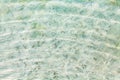 Sea water ripples texture, water waves surface, transparent light blue ocean water top view, clear aqua background, underwater Royalty Free Stock Photo