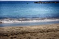 The sea wave foam on beach Royalty Free Stock Photo