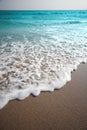 Sea wave and sand nature vertical background