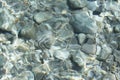 Sea wave and stones floor - abstract background