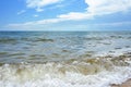 Sea waves on the beach Royalty Free Stock Photo