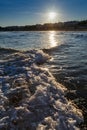 Sea waves at beach