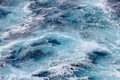 Sea waves behind the ship Royalty Free Stock Photo