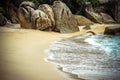 Sea waves crashing against the rocks, Koh Samui Royalty Free Stock Photo