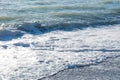 Sea waves on empty beach