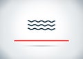 Sea waves icon abstract flat background design illustration Royalty Free Stock Photo